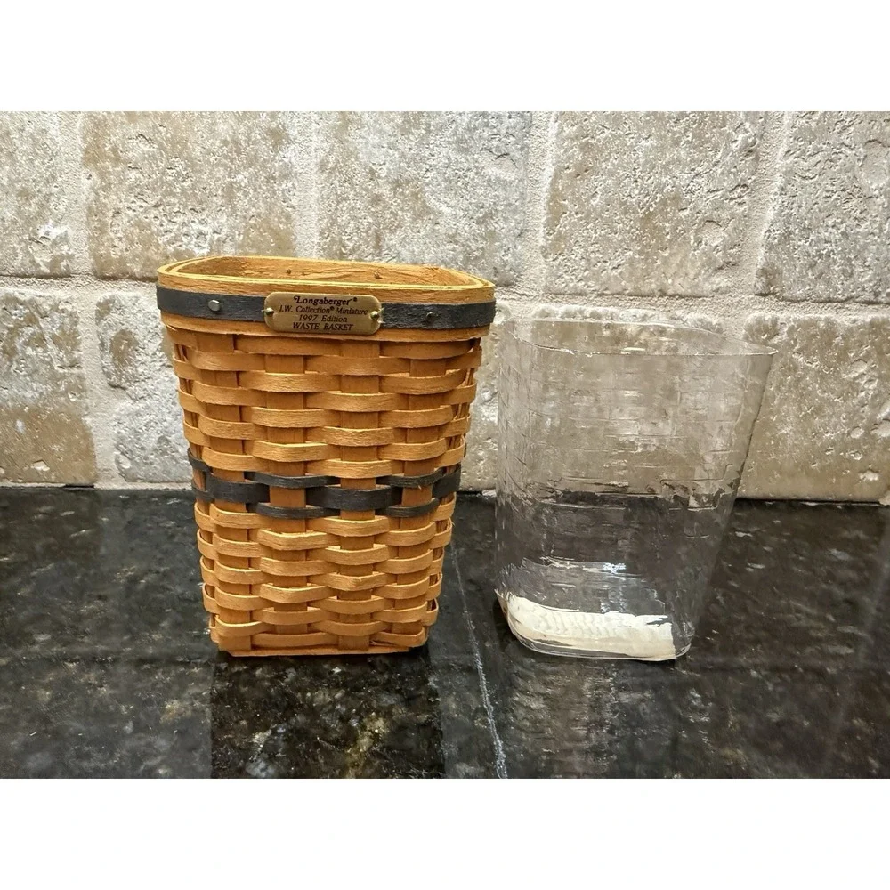 Longaberger J.W. Collection Collectors Club‎ Miniature 2001 Bankers Waste Basket